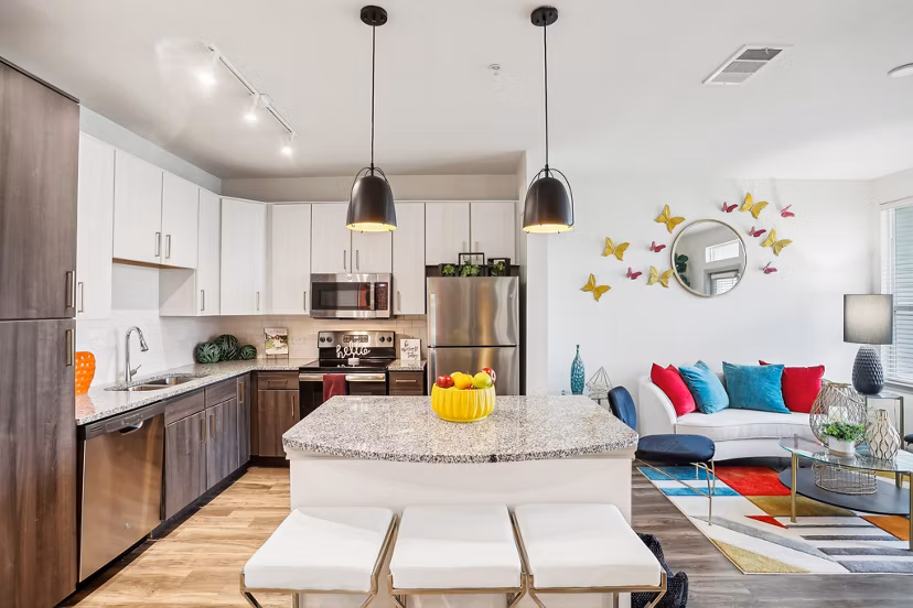 living room at Vista at Southwinds Apartments