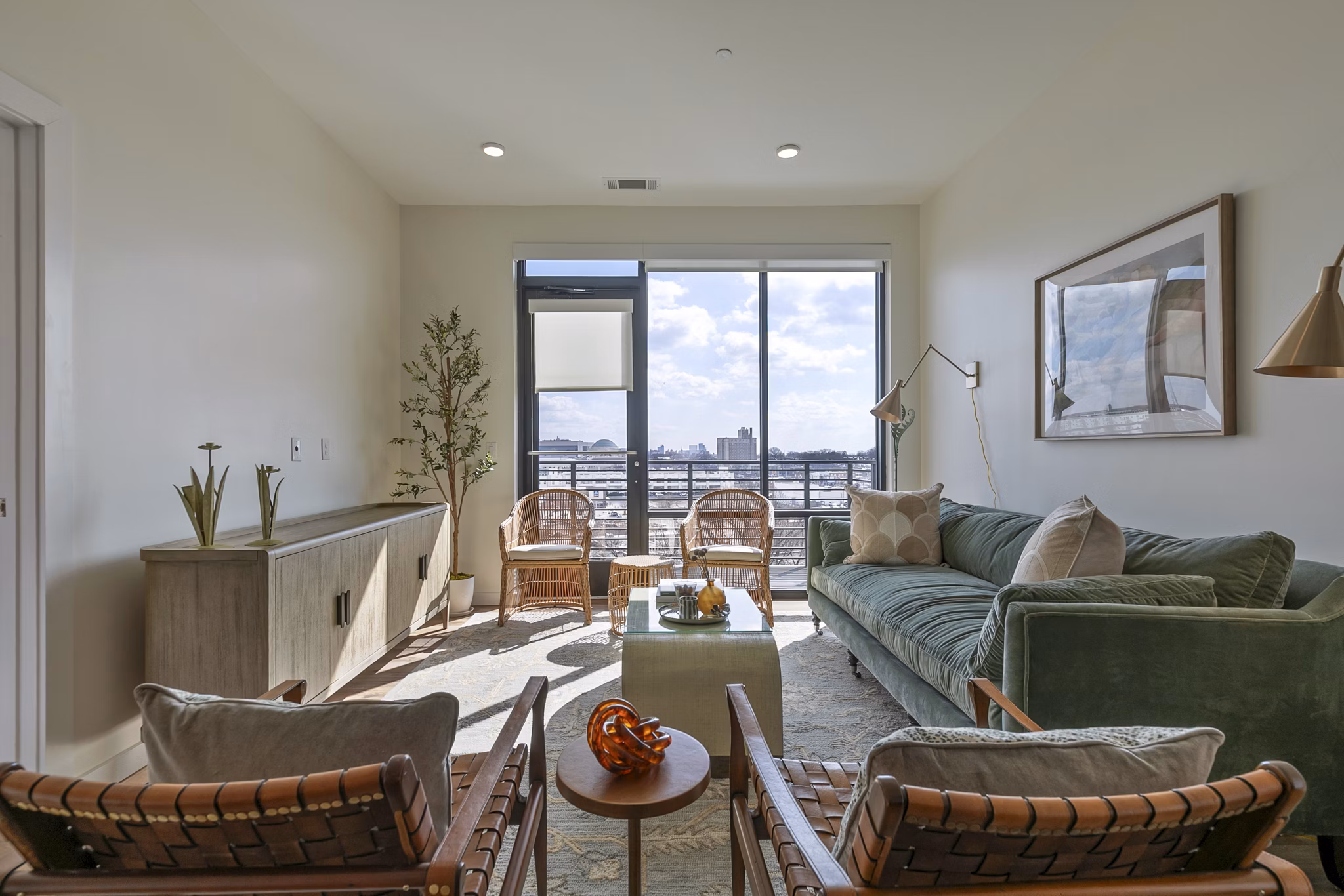 Living Room at Chasen Apartments
