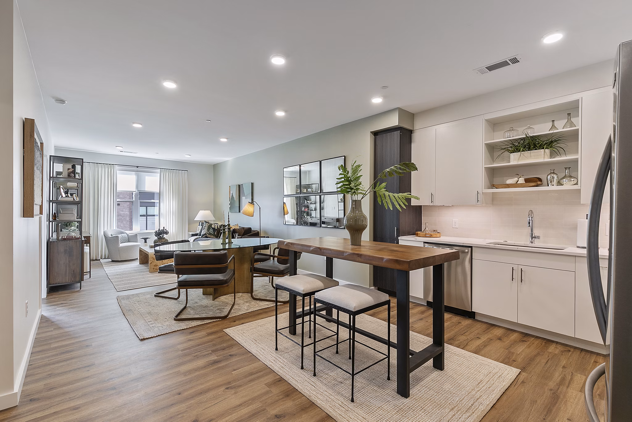 Living Room at Chasen Apartments