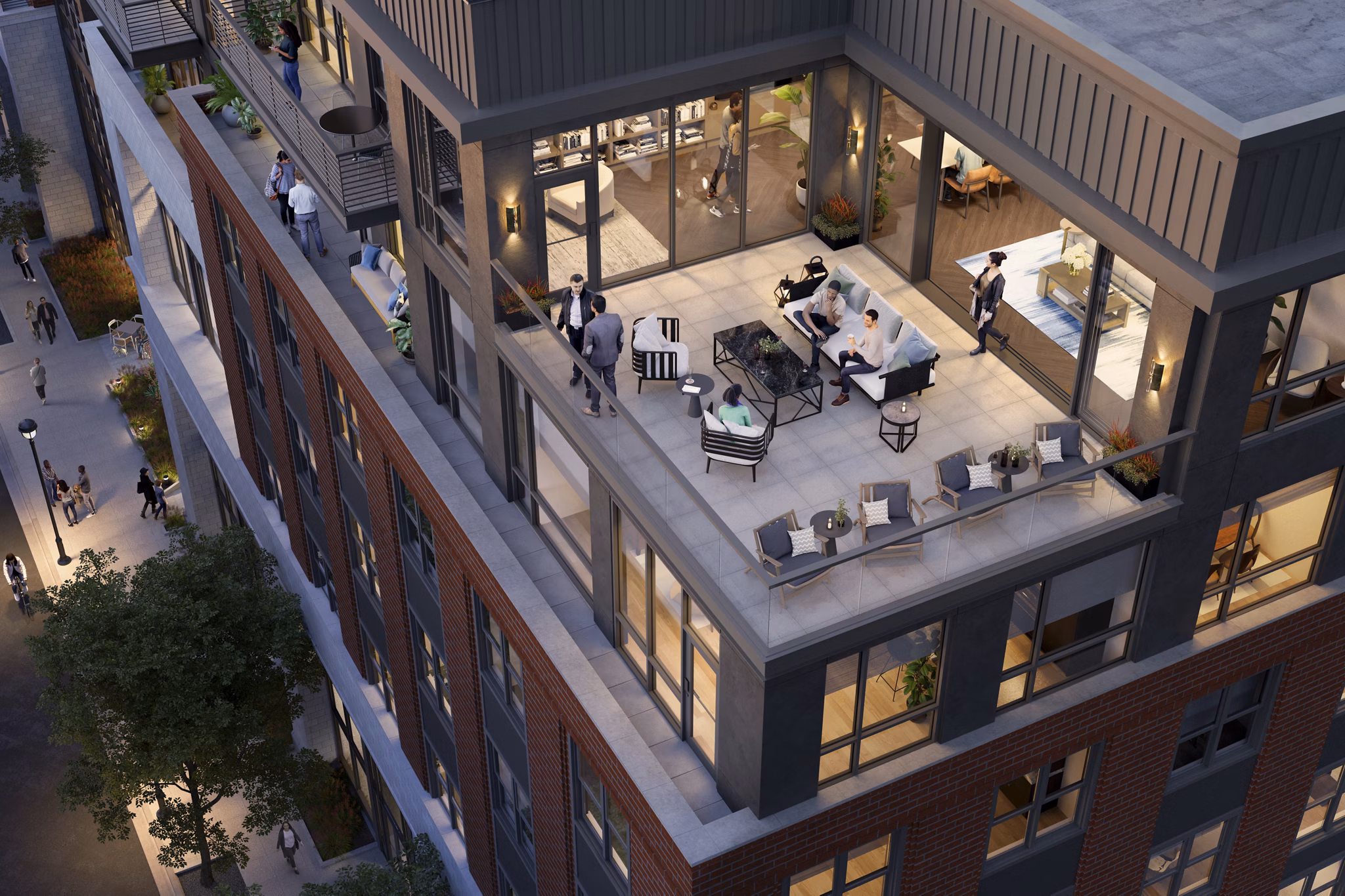 rendering at Chasen Apartments 