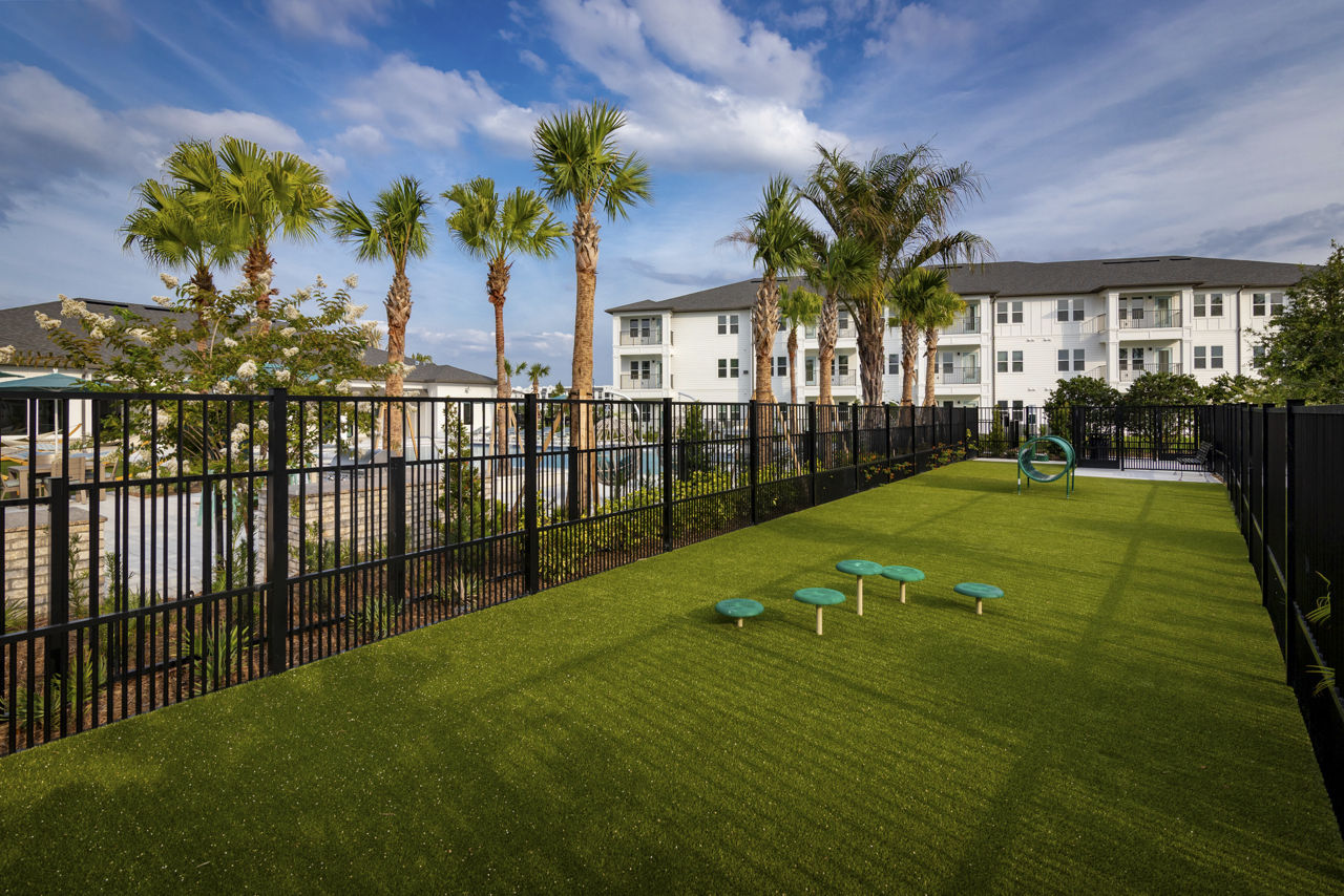 Dog park at Marlowe Tomoka Village