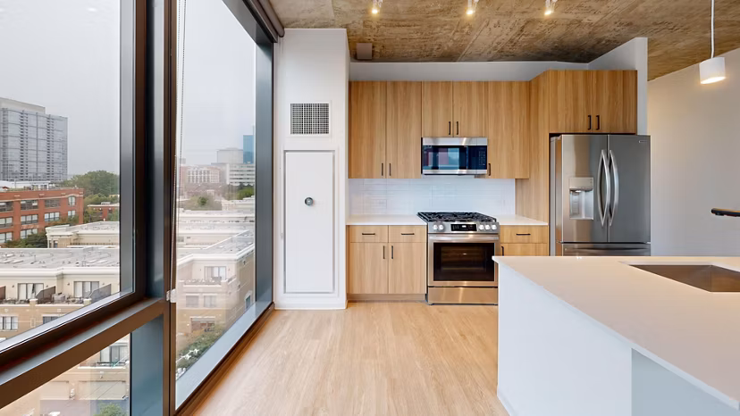 kitchen at Nevéseno Apartments