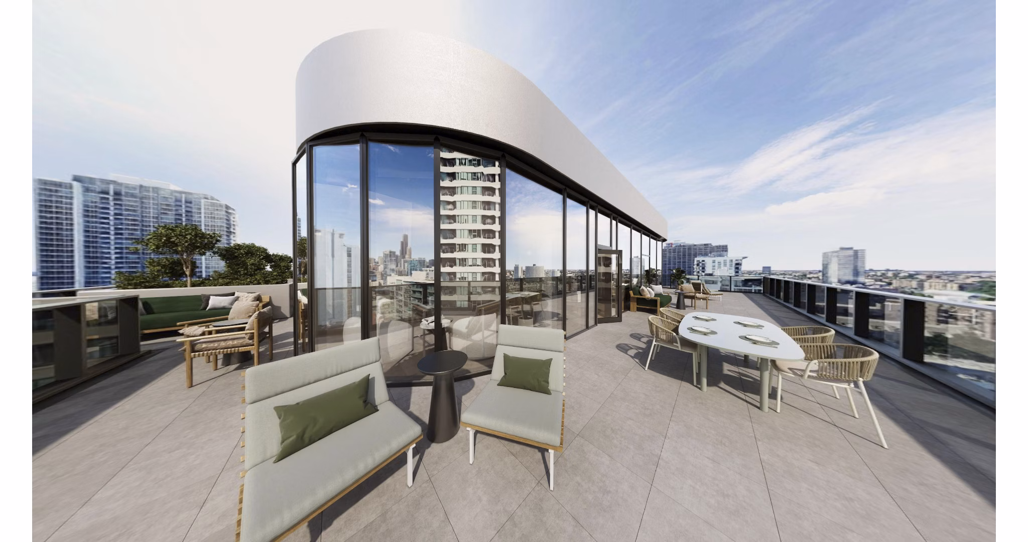 rendering at Nevéseno Apartments