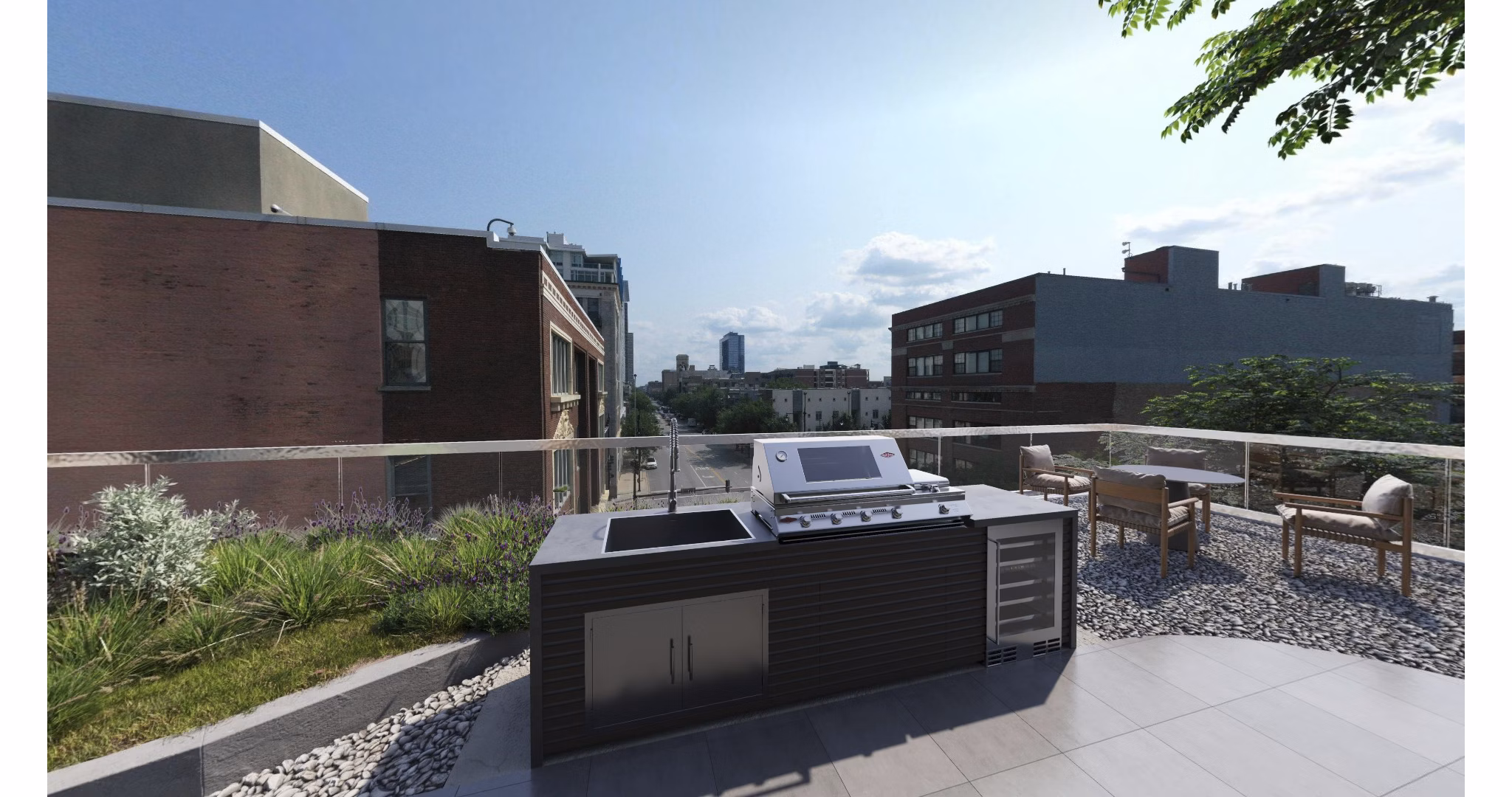 rendering at Nevéseno Apartments