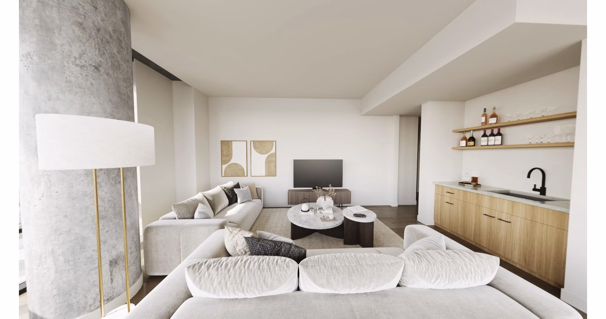 rendering at Nevéseno Apartments