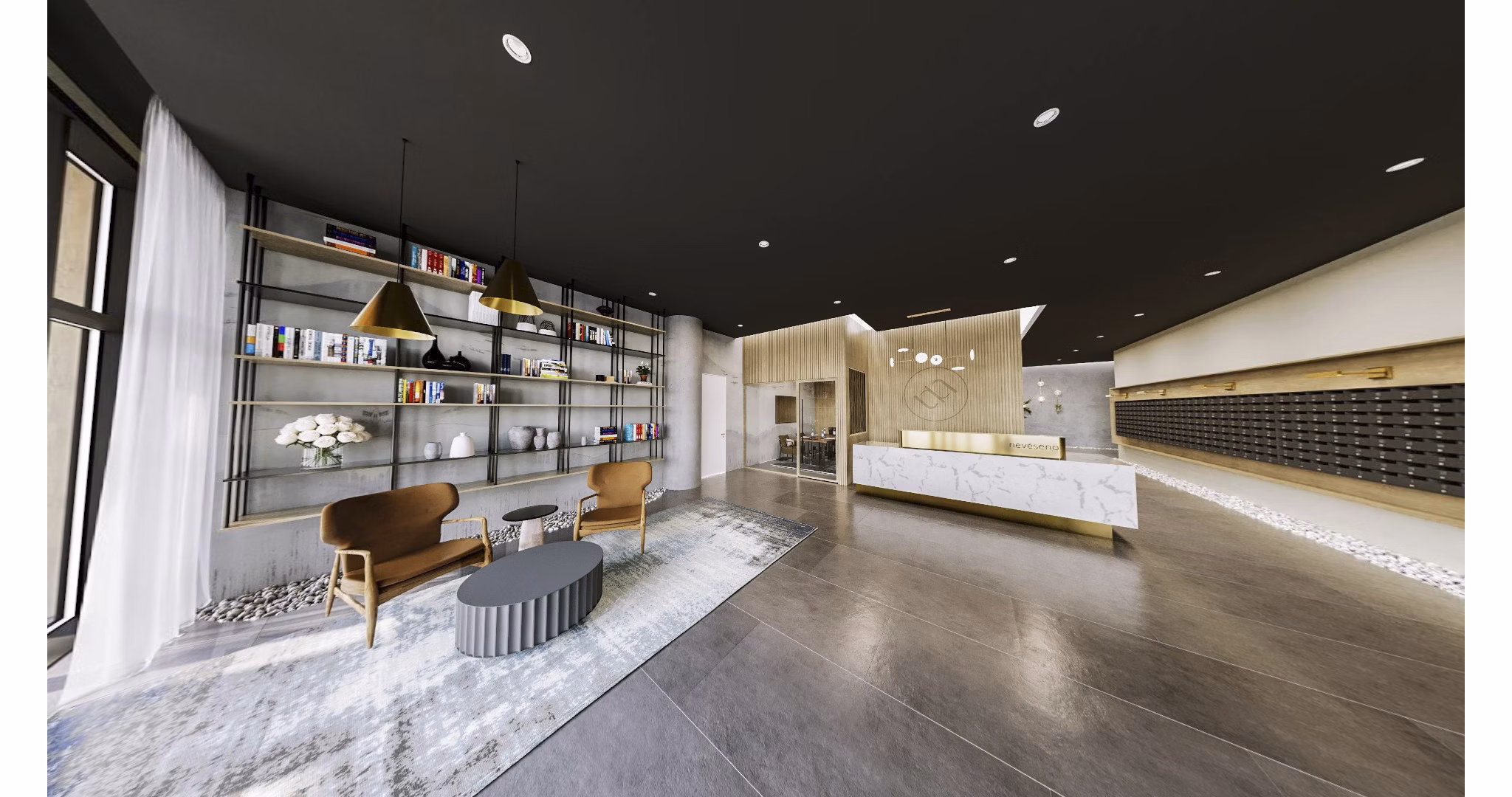 rendering at Nevéseno Apartments