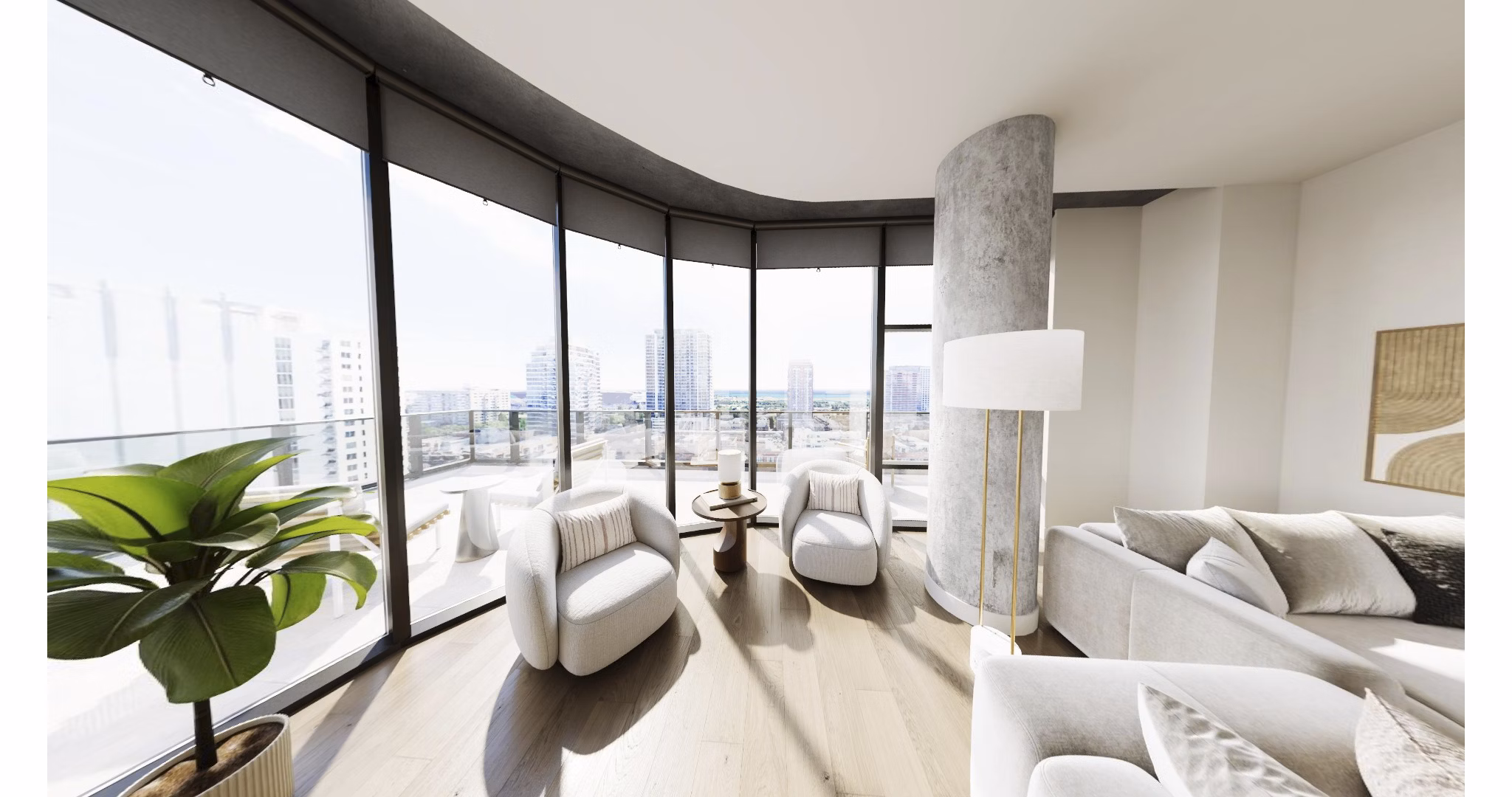 rendering at Nevéseno Apartments