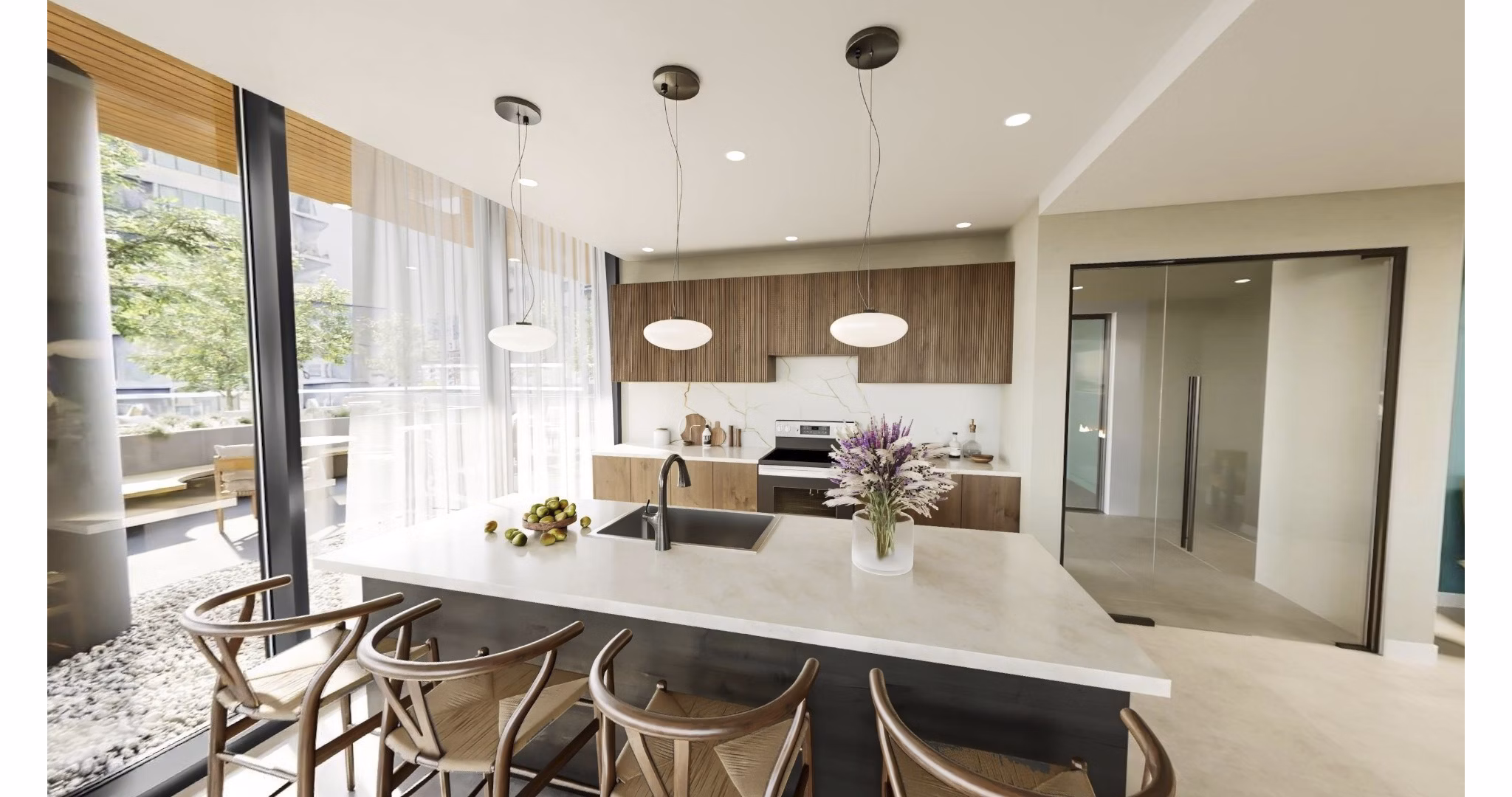 rendering at Nevéseno Apartments