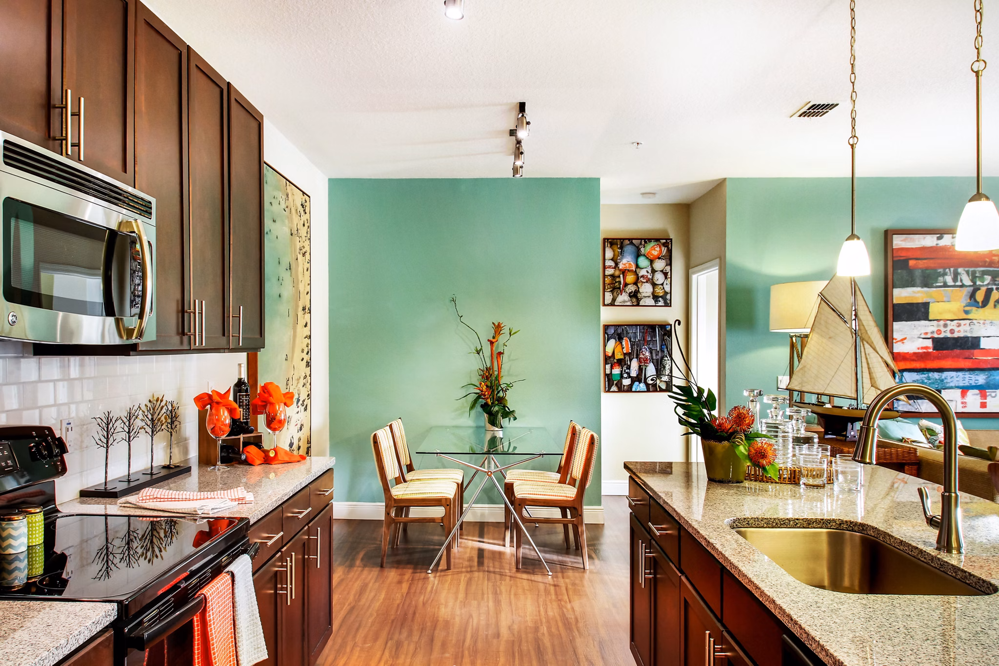 kitchen at The Sands at Clearwater Apartments