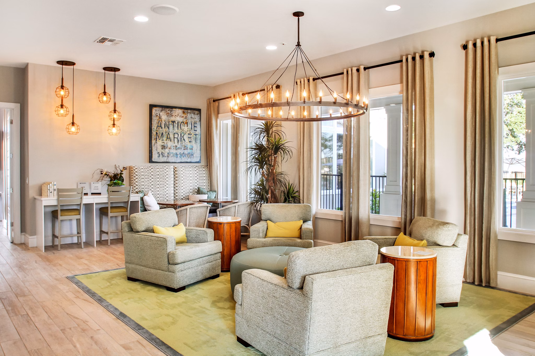 living room at The Sands at Clearwater Apartments
