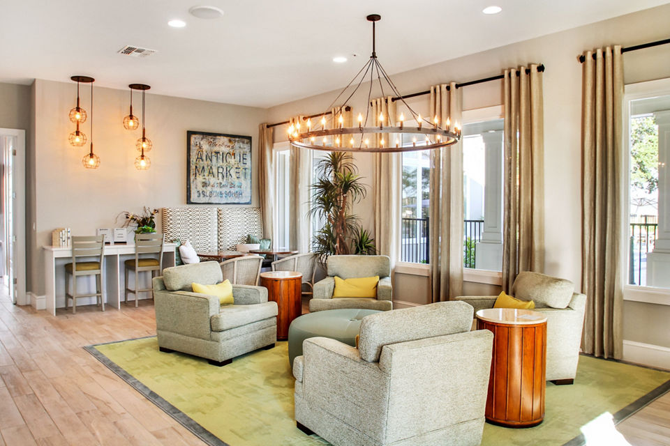 living room at The Sands at Clearwater Apartments