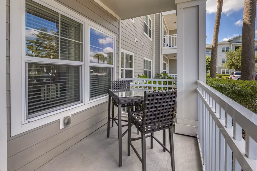patio at The Sands at Clearwater Apartments