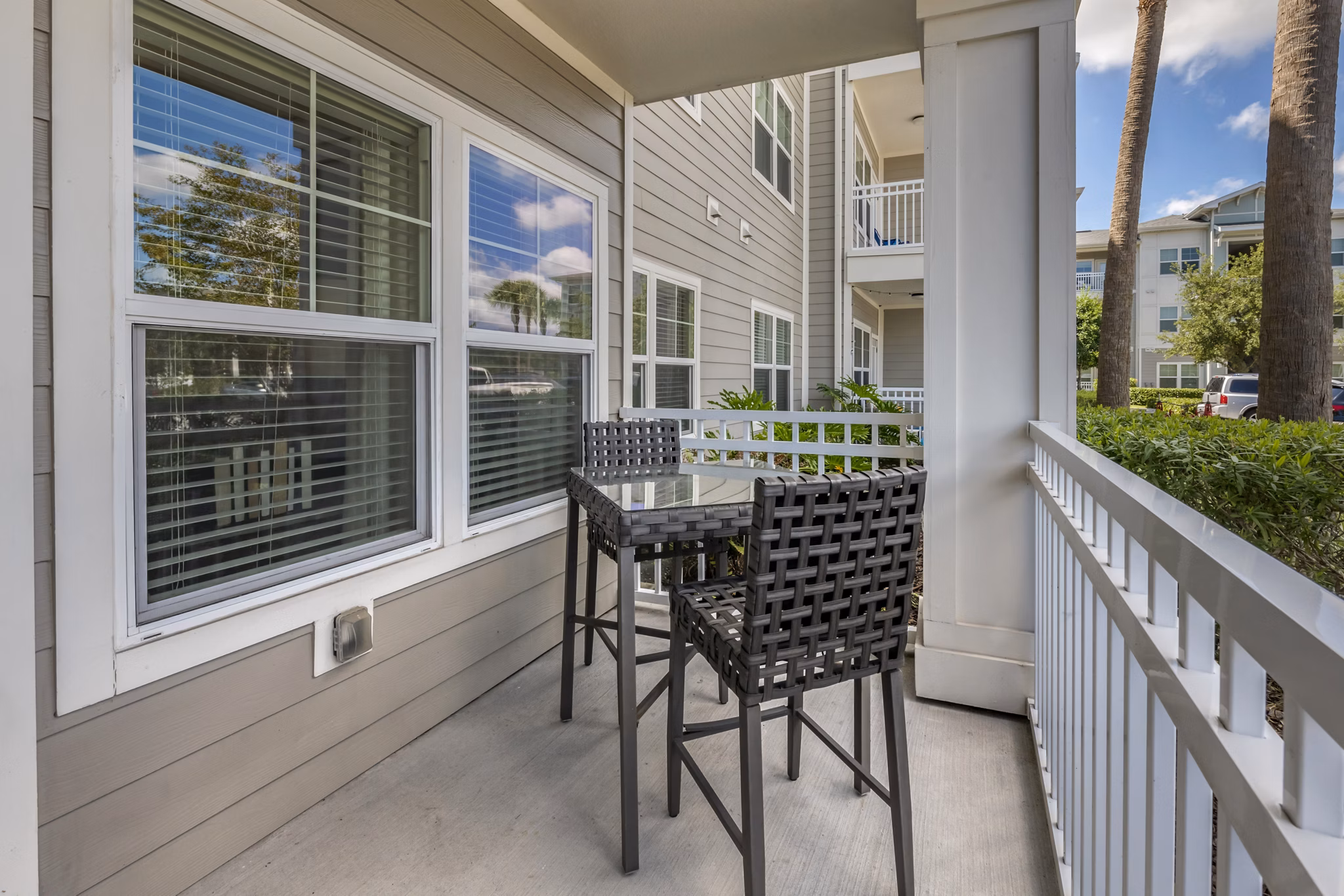 patio at The Sands at Clearwater Apartments