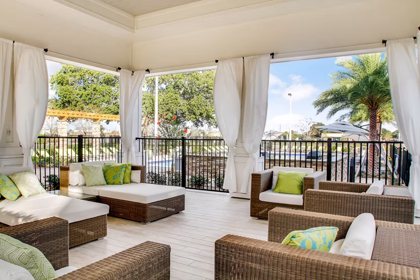patio at The Sands at Clearwater Apartments