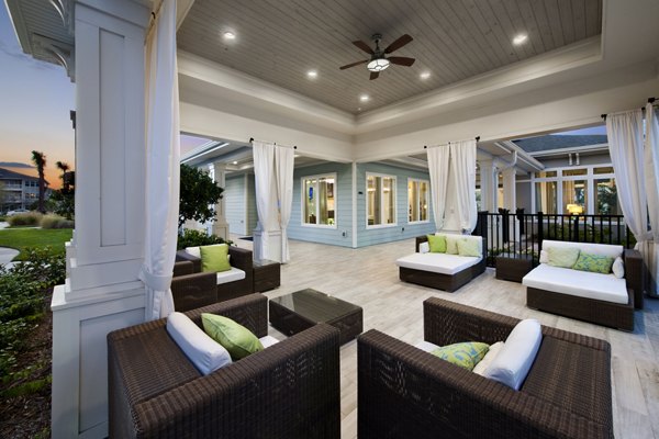 patio at The Sands at Clearwater Apartments