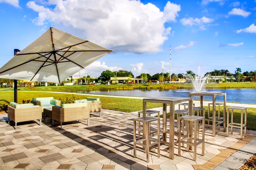 patio at The Sands at Clearwater Apartments