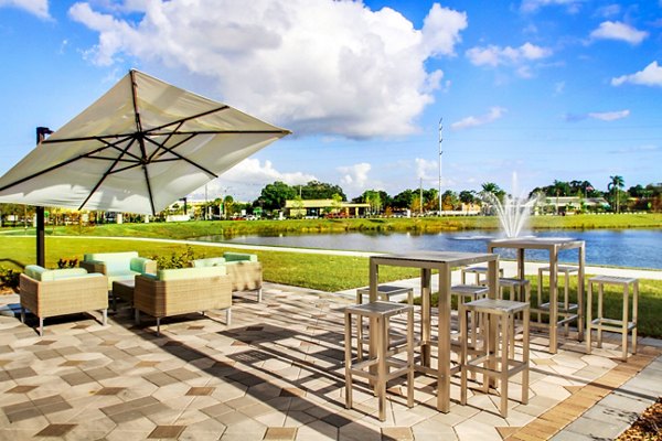 patio at The Sands at Clearwater Apartments