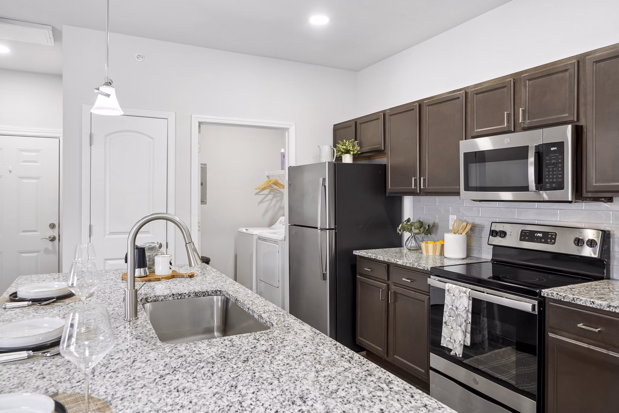 kitchen at Sugar Creek Apartments Apartments