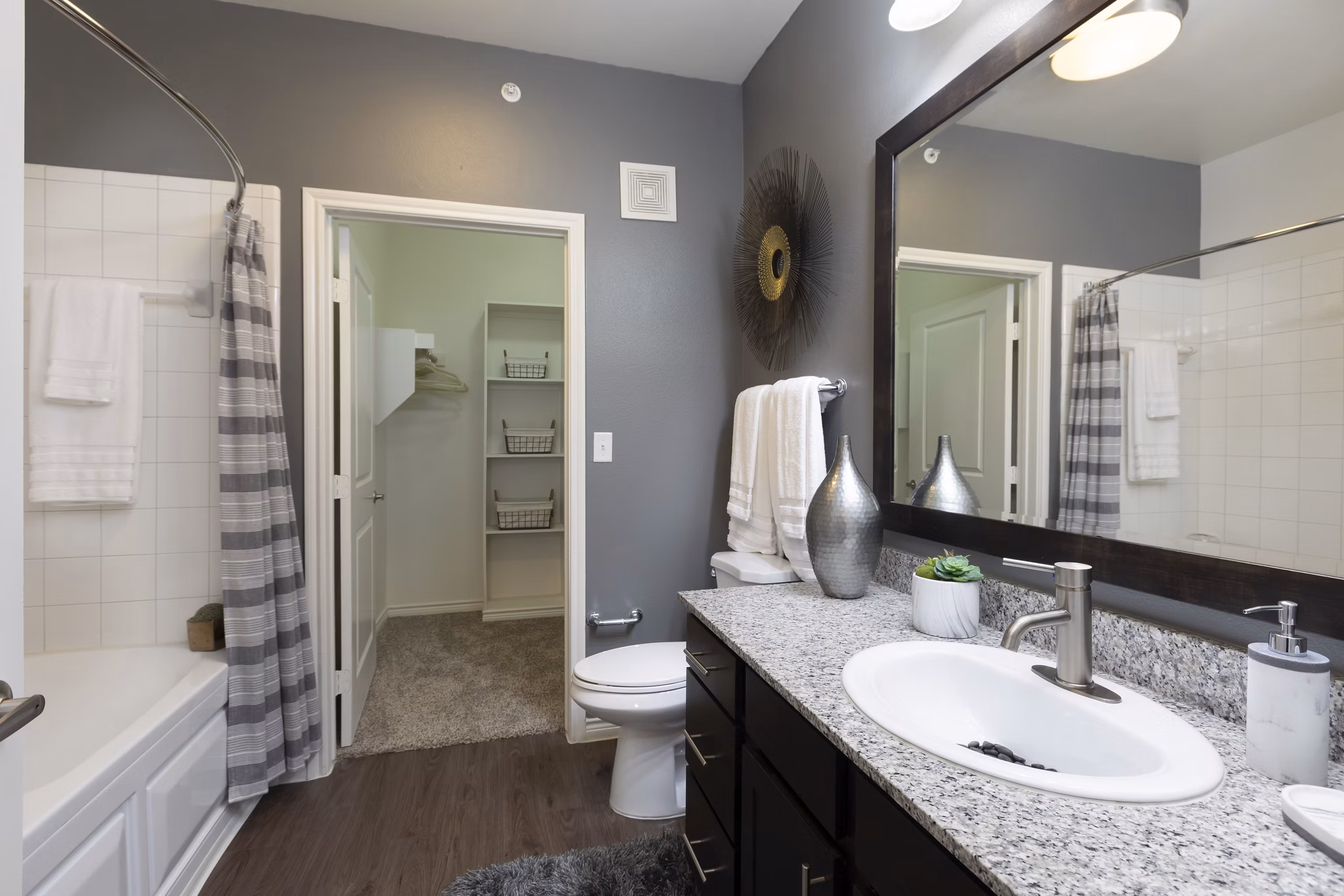 bathroom at 4 Corners Apartments 