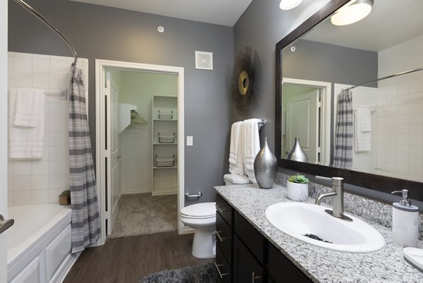 bathroom at 4 Corners Apartments 