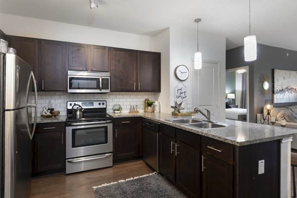 kitchen at 4 Corners Apartments 