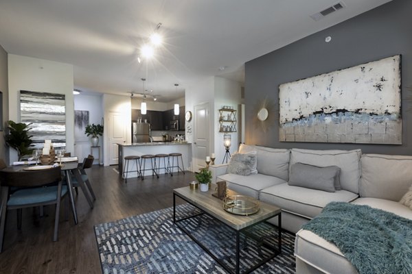 living room at 4 Corners Apartments 