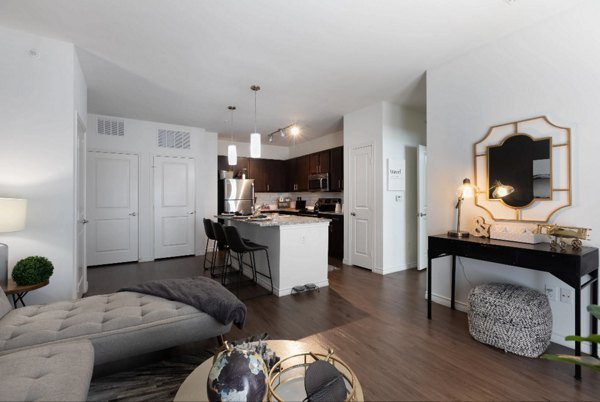 living room at 4 Corners Apartments 
