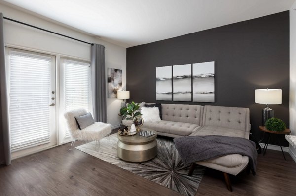 living room at 4 Corners Apartments 