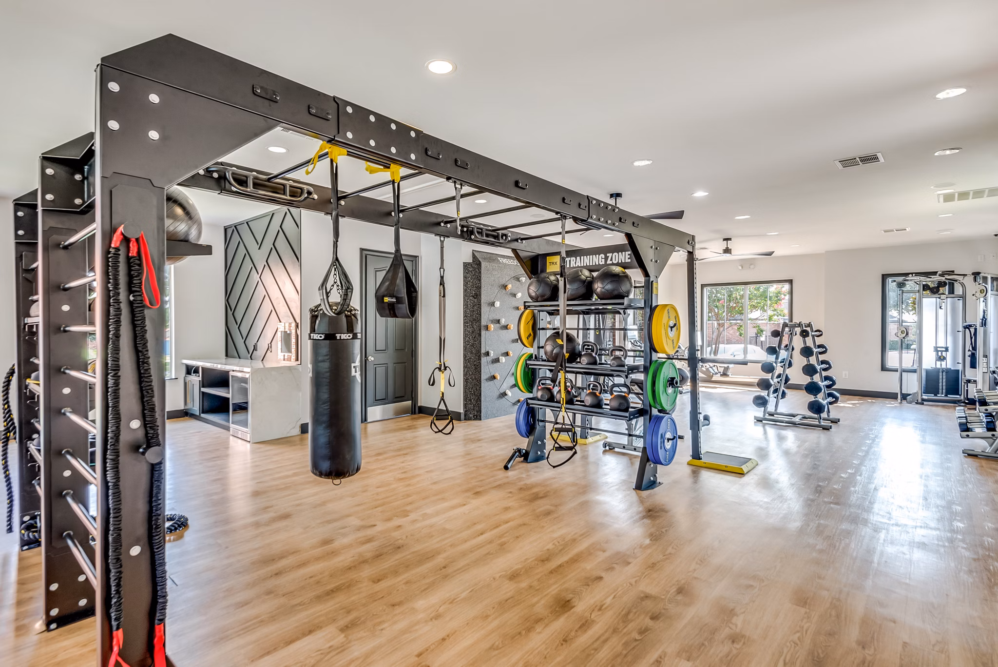 fitness center at Vista 121 Apartments