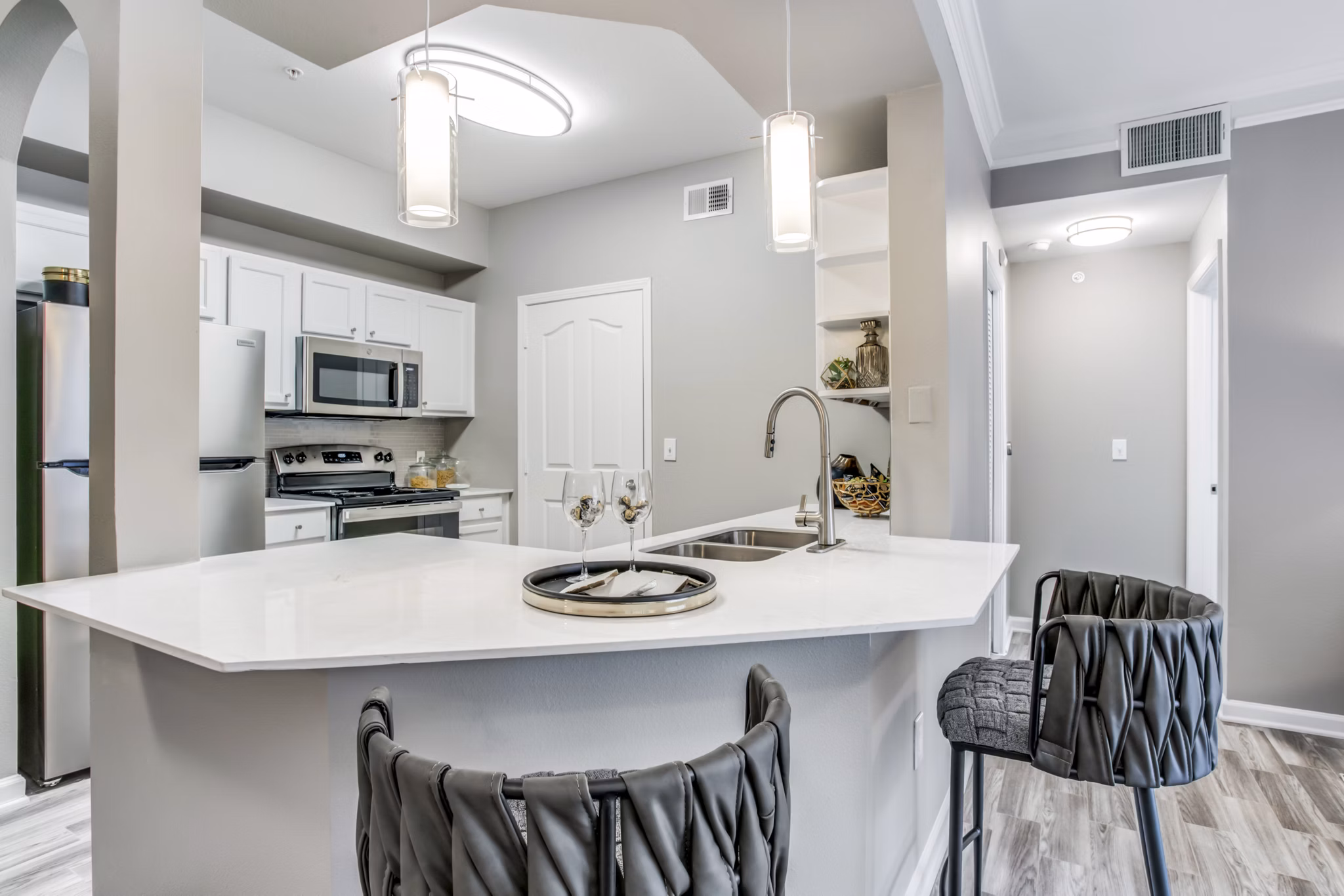 kitchen at Vista 121 Apartments