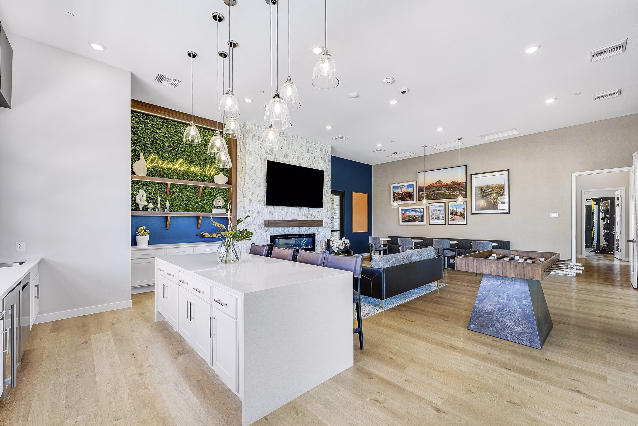 clubhouse at Yardly Broadway Apartments