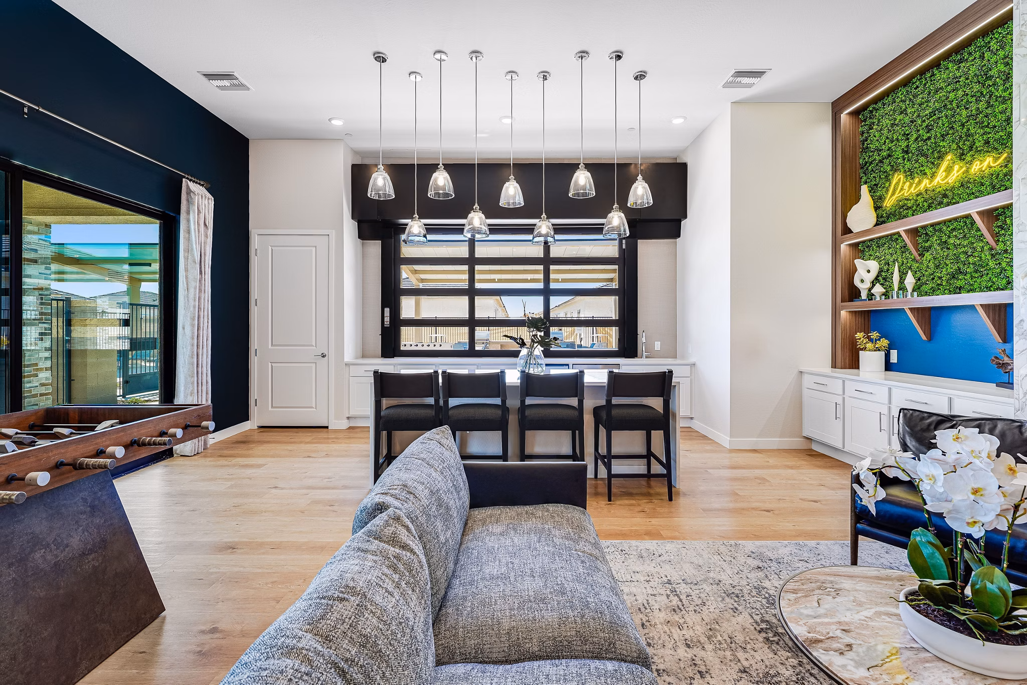 clubhouse at Yardly Broadway Apartments