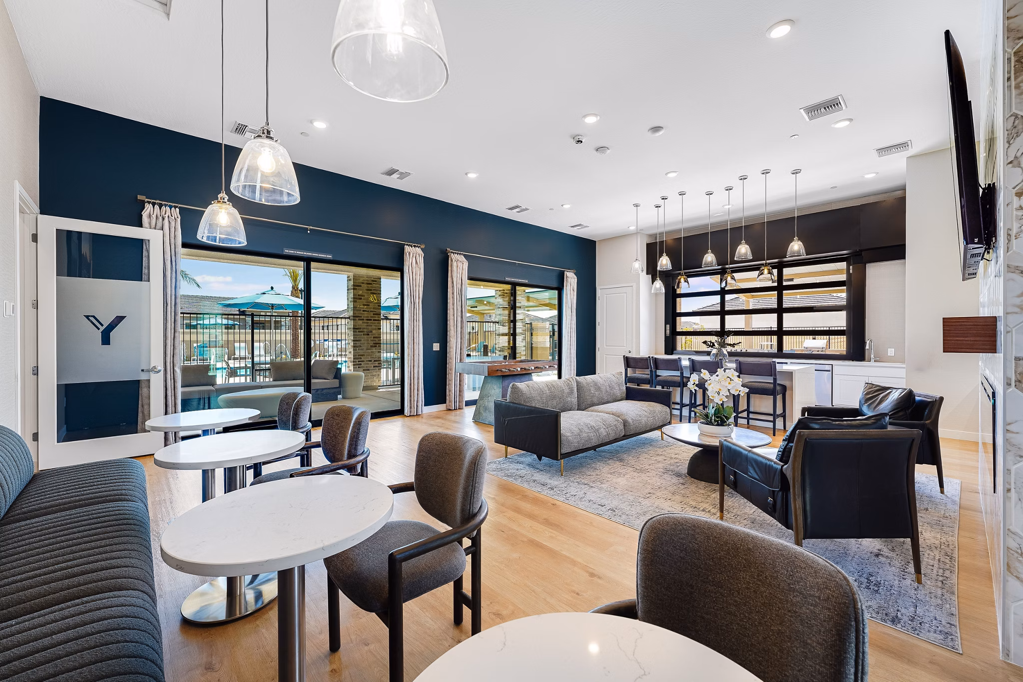 clubhouse at Yardly Broadway Apartments