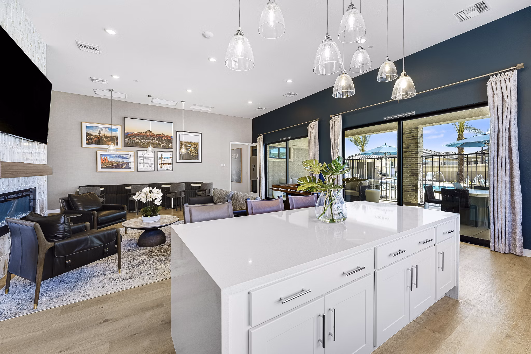 clubhouse at Yardly Broadway Apartments