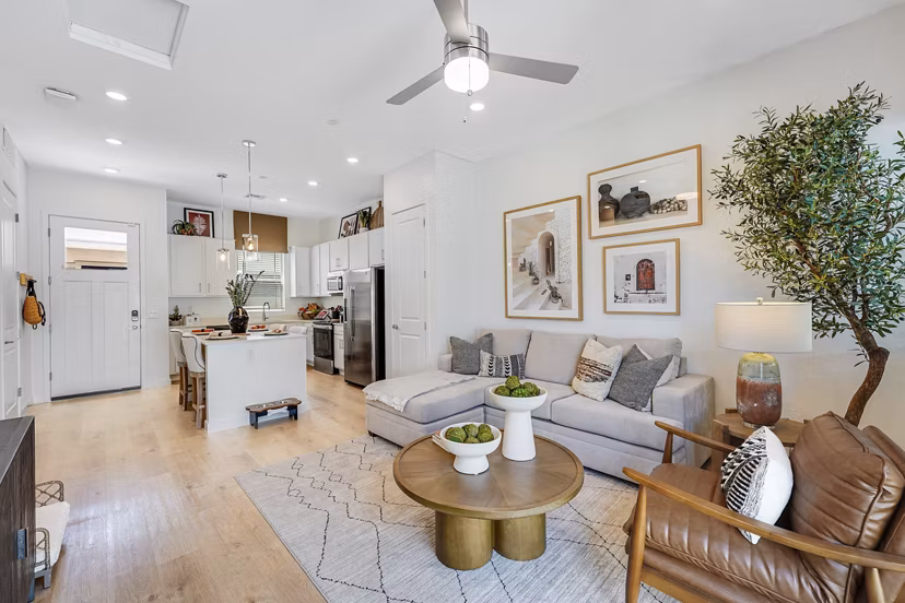 living room at Yardly Broadway Apartments
