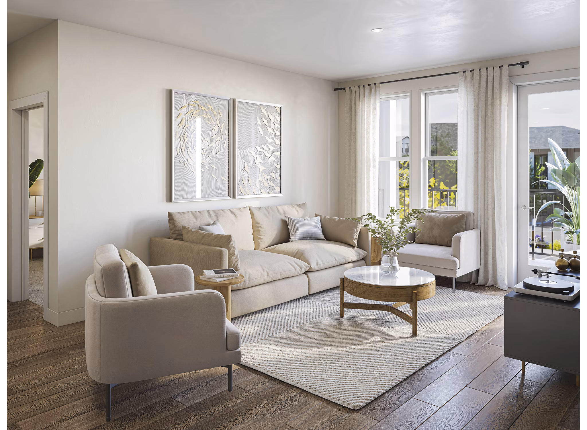 rendering at Chorus Asheville Apartments