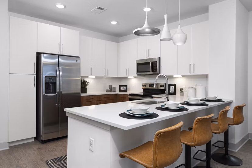 dining room at RYE SoBo Apartments 