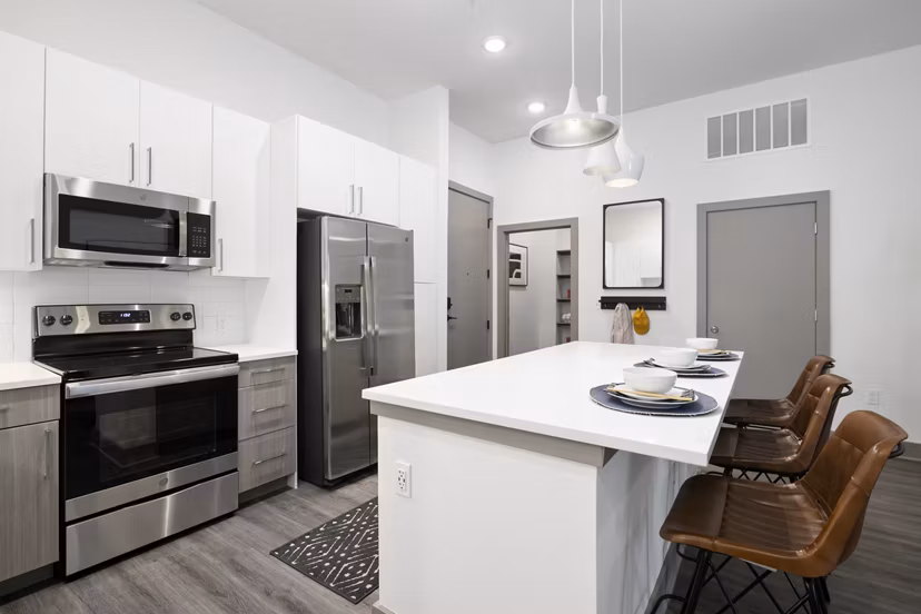dining room at RYE SoBo Apartments 