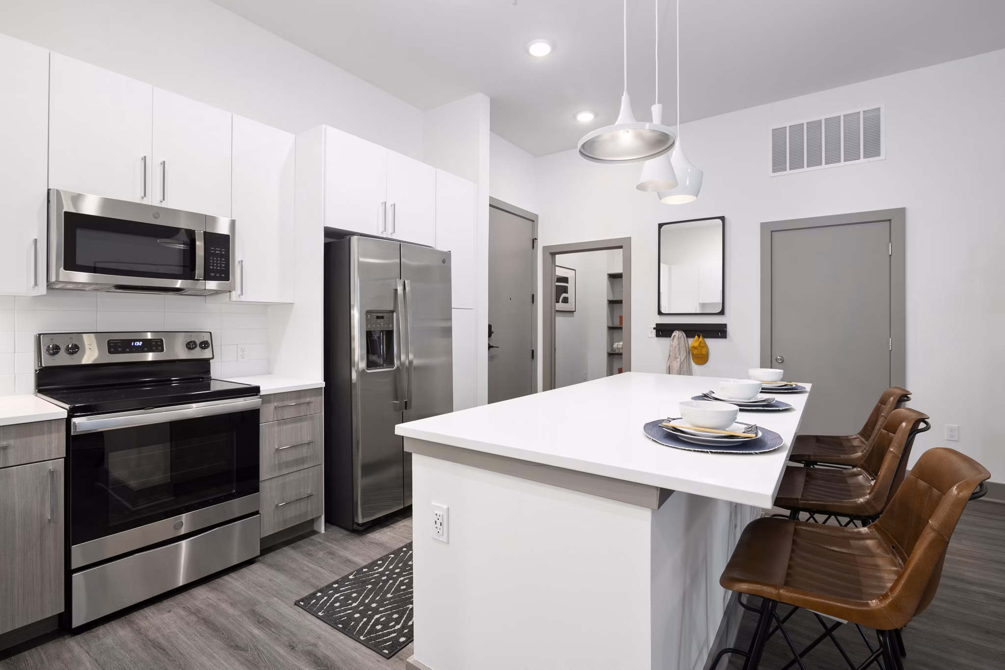 dining room at RYE SoBo Apartments 