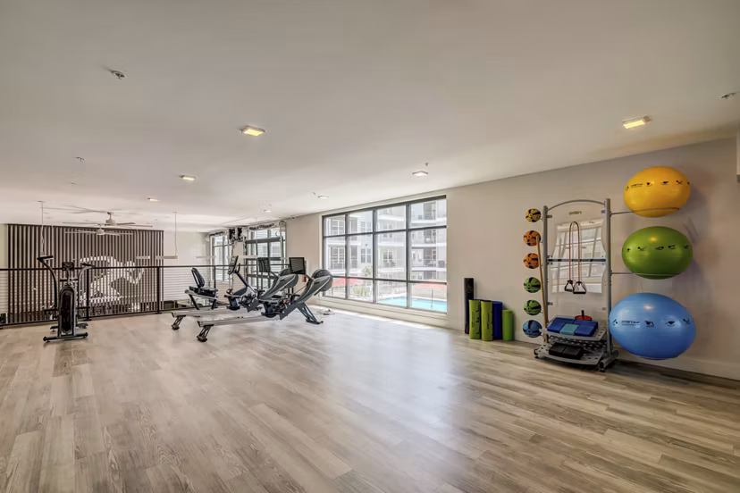 fitness center at RYE SoBo Apartments 
