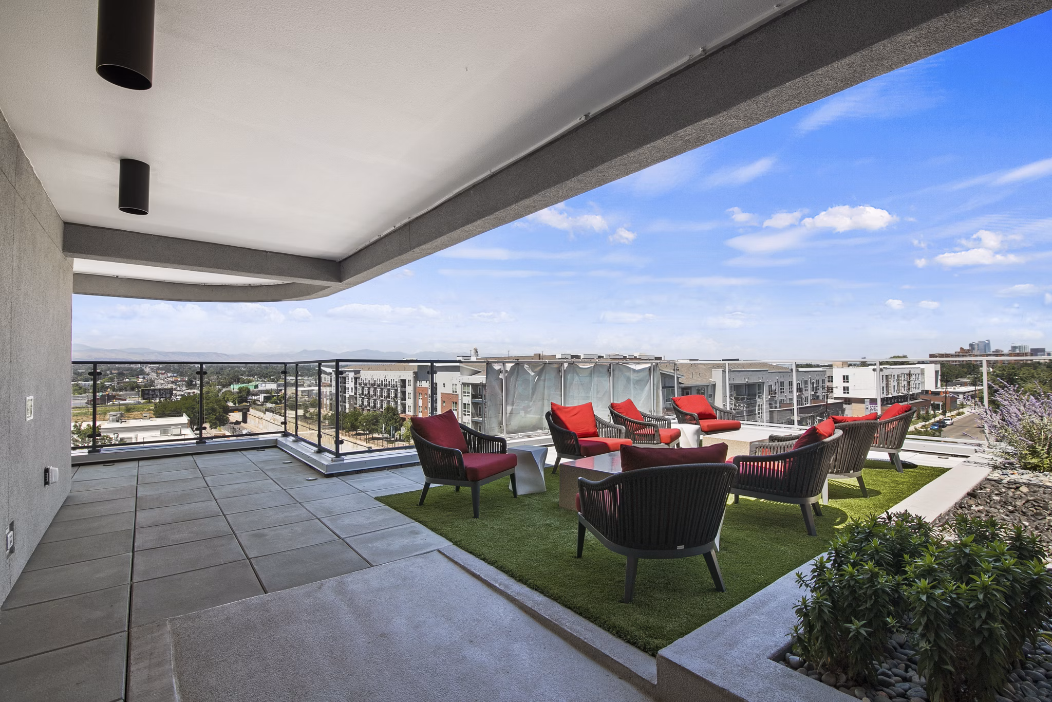 patio at RYE SoBo Apartments 