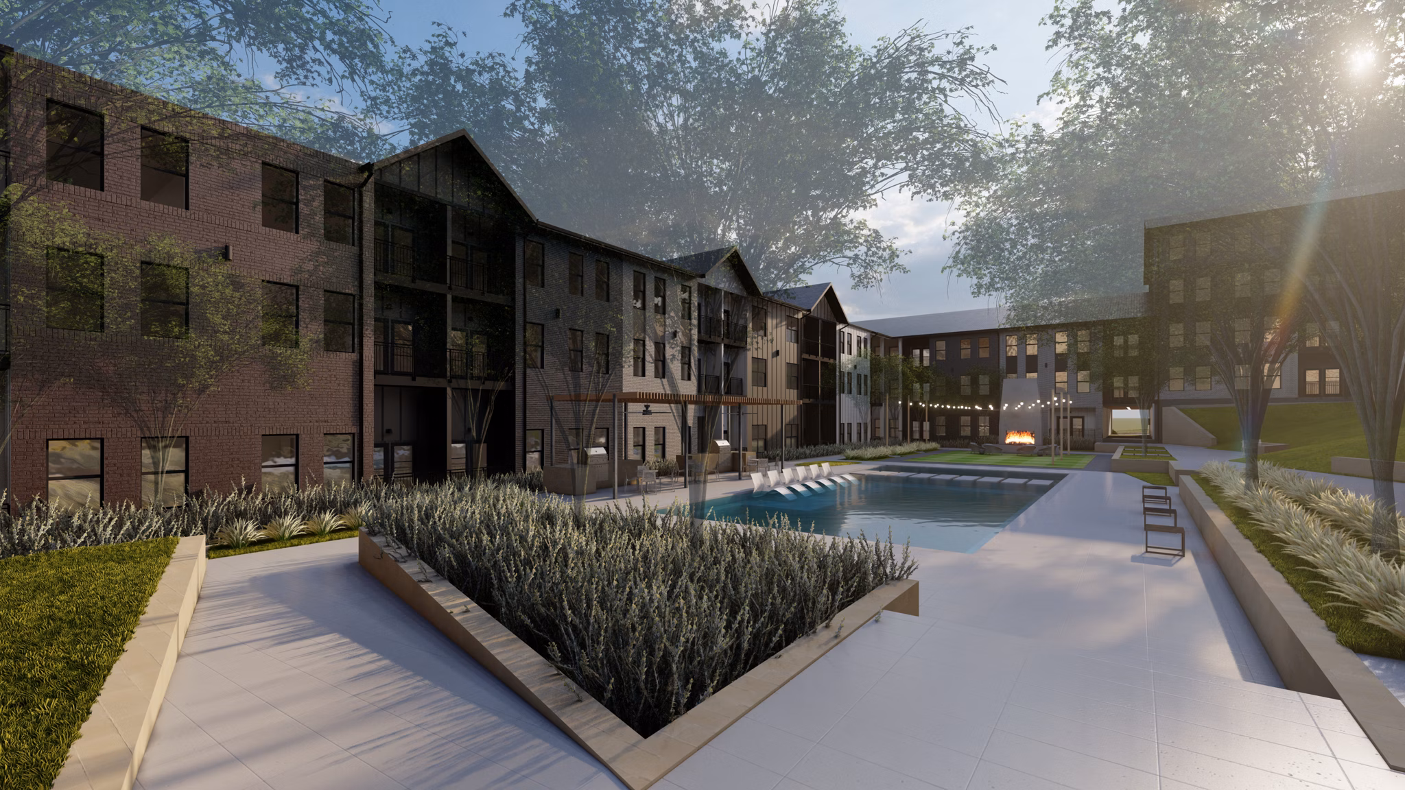 rendering at Sonora Apartments