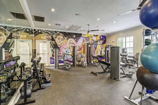 fitness center at Paramount at Cedar Lodge Apartments