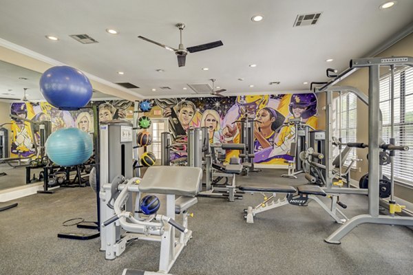 fitness center at Paramount at Cedar Lodge Apartments