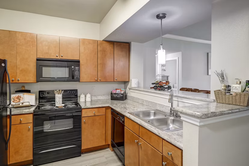 kitchen at Paramount at Cedar Lodge Apartments