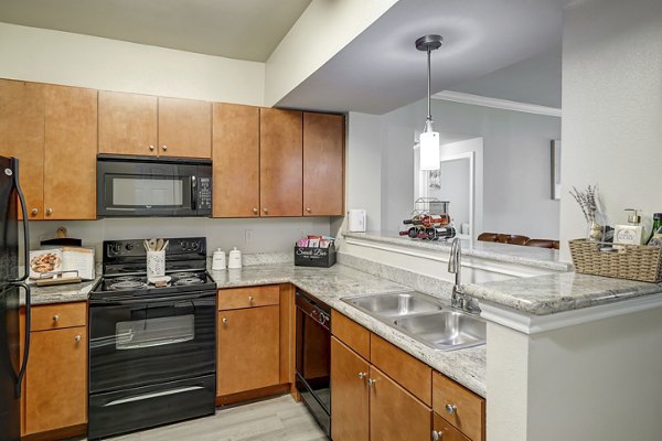 kitchen at Paramount at Cedar Lodge Apartments