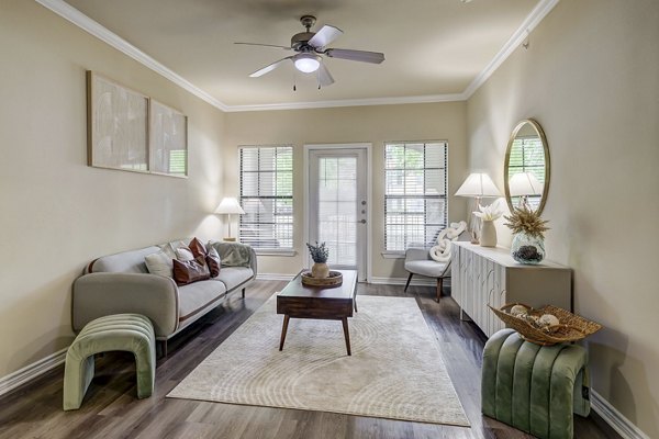 living room at Paramount at Cedar Lodge Apartments