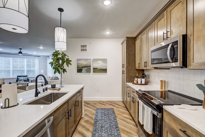 kitchen at Asher Towne Lake Apartments
