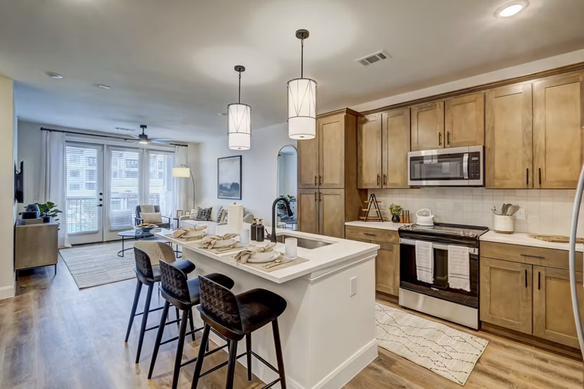 kitchen at Asher Towne Lake Apartments