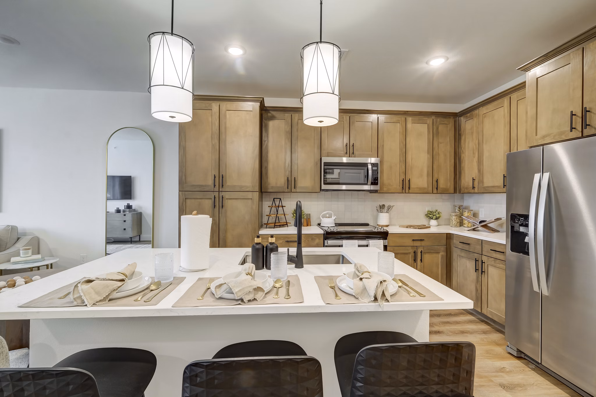 kitchen at Asher Towne Lake Apartments